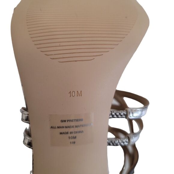 Guess Gold-Multi Pretier Heels 10M NWT - Picture 9 of 12